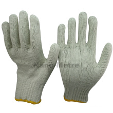 NMSAFETY color de la naturaleza respirable algodón tejido guantes de seguridad